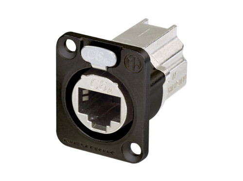Neutrik Ethercon CAT6A PASSANTE CONNETTORE PANNELLO nero NE8FDX-P6-B 